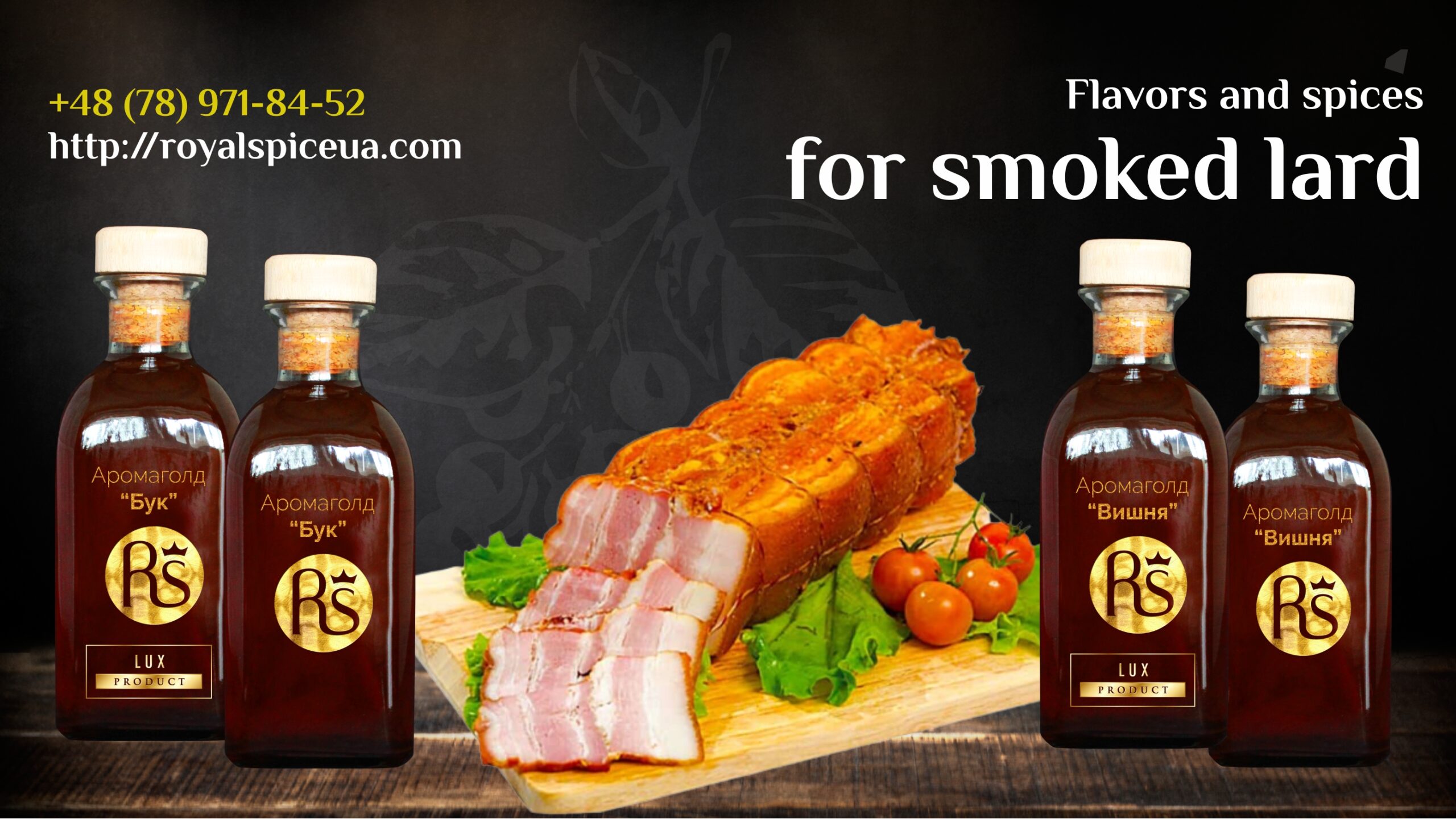 Flavors and spices for smoked lard